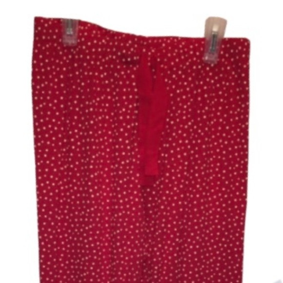 Lands’ End Red & White Polka Dot Pajama Pants - Picture 2 of 3